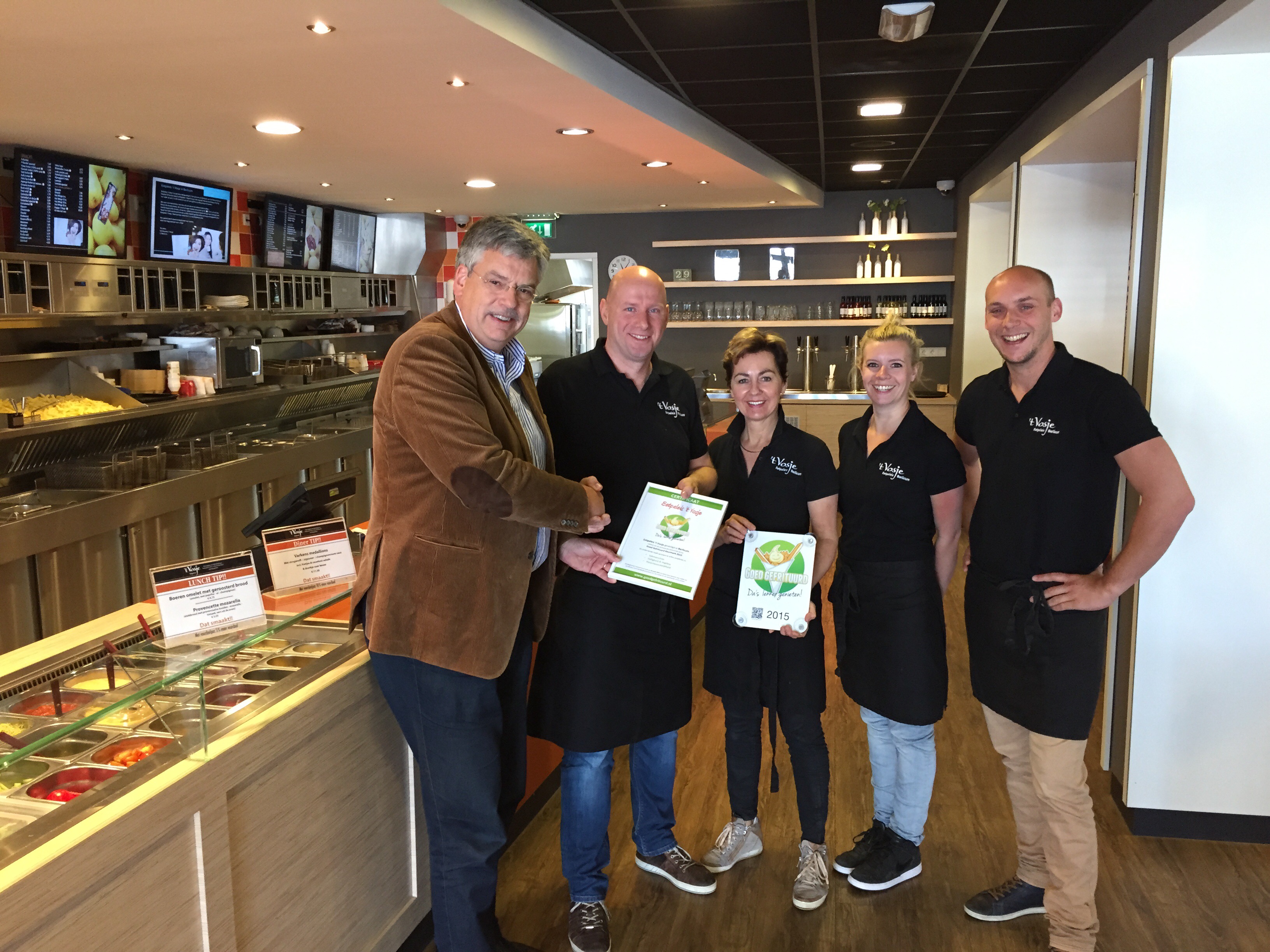 't Vosje Berlicum ontvangt 'Goed Gefrituurd' keurmerk