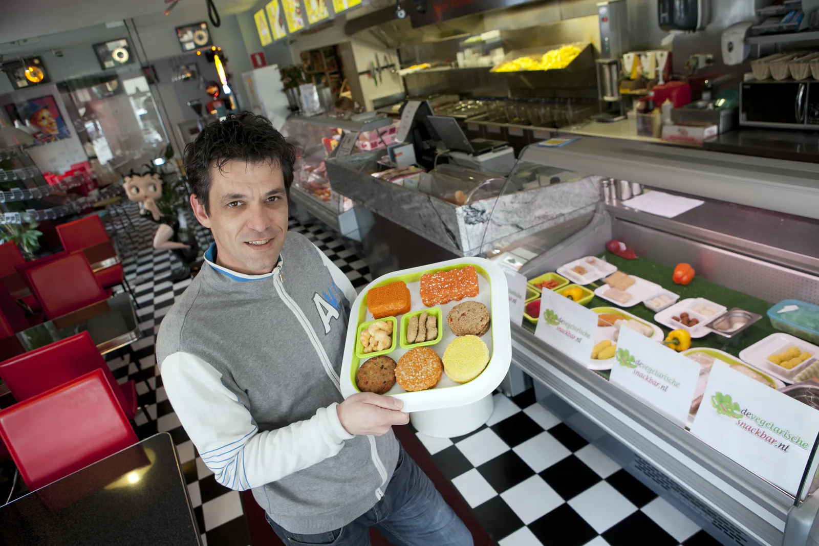 Vegetarische snackbar in Den Haag.