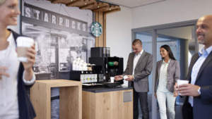 Starbucks straks ook op het werk