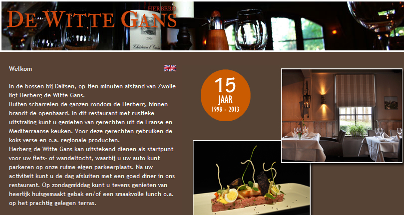 De Witte Gans: 'Eindelijk onze Bib Gourmand weer terug