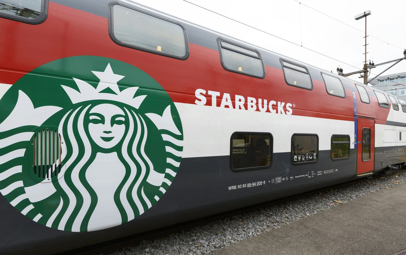 Eerste Starbucks in de trein