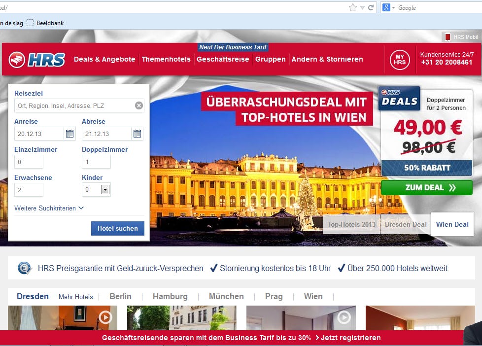 HRS.de moet prijsclausules schrappen in contracten