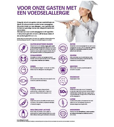 Allergenenstickers met iconen verkrijgbaar