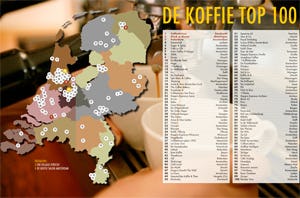 De provinciewinnaars van de Koffie Top 100