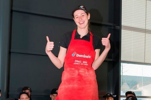 Jessica de Vries snelste pizzamaker van Nederland