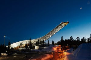 Slapen op Olympische skischans via Airbnb
