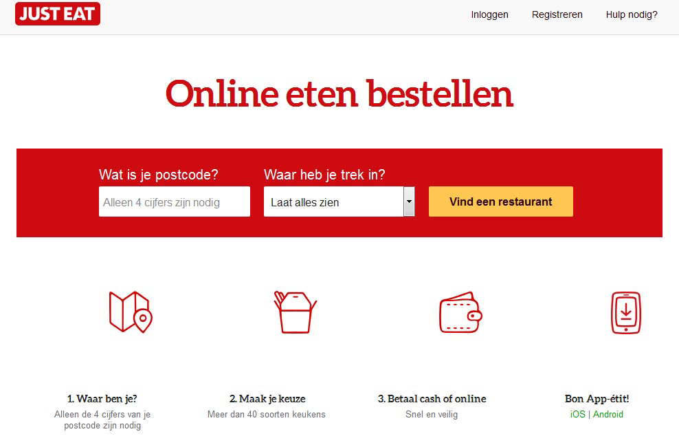 Jaaromzet Just-Eat fors omhoog