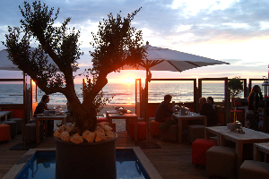 Forse stijging strandpaviljoens