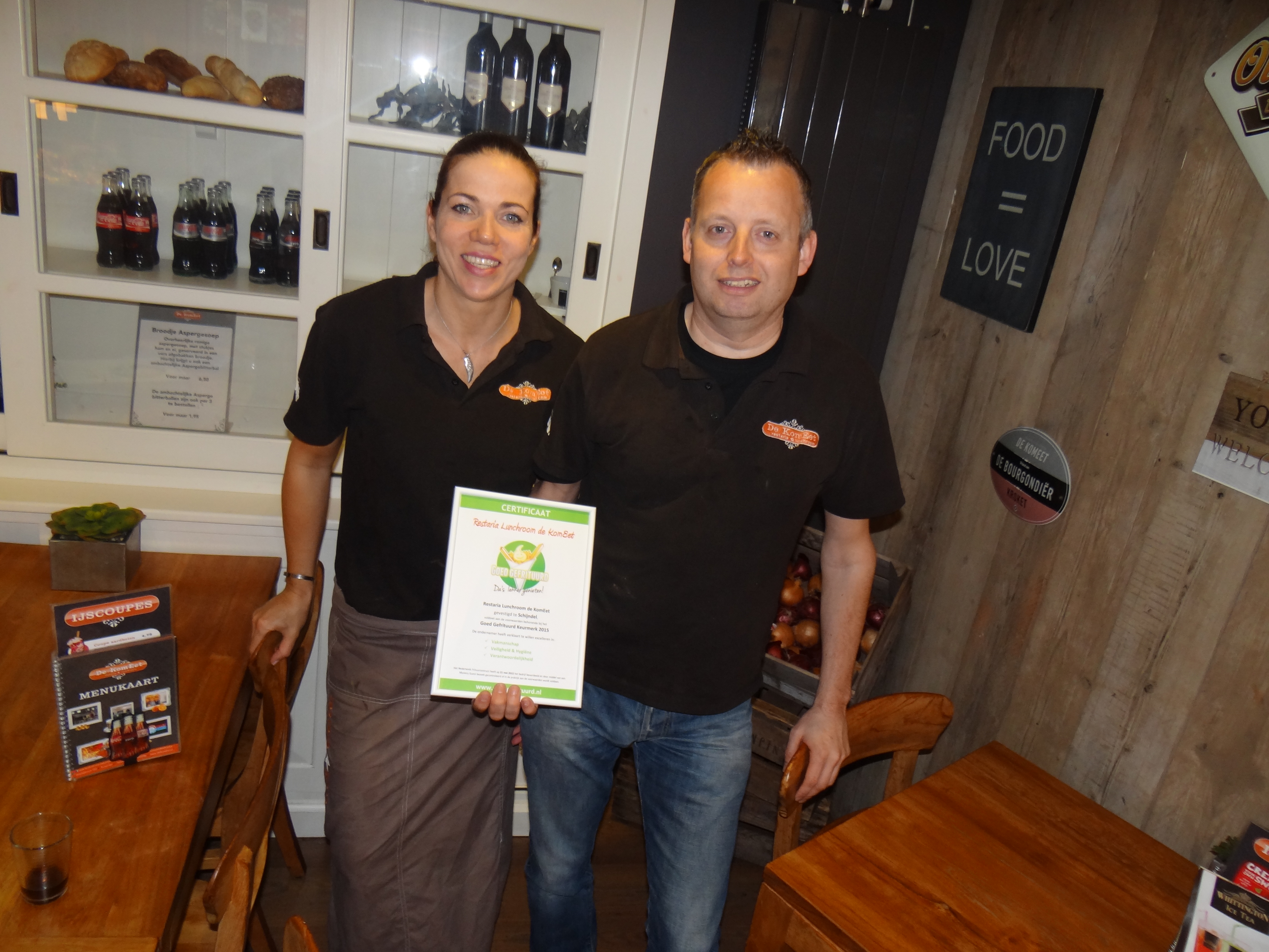 Keurmerk voor de KomEet in Schijndel