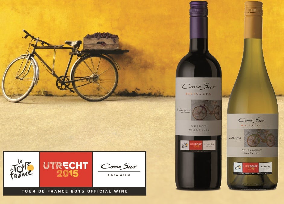 Chileense Cono Sur officiële wijnpartner Tour de France