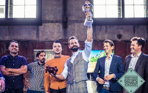 Loopuyt Gin wint cocktailstrijd Perfect Serve Barshow