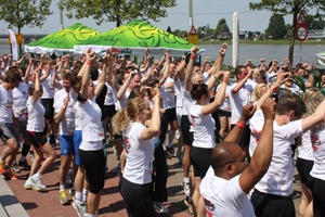 Lenting Loopt vanaf heuvelachtig Ubbergen