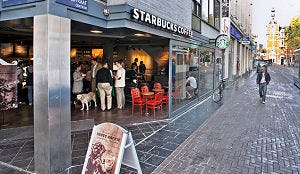 Eerste Starbucks Amsterdam centrum