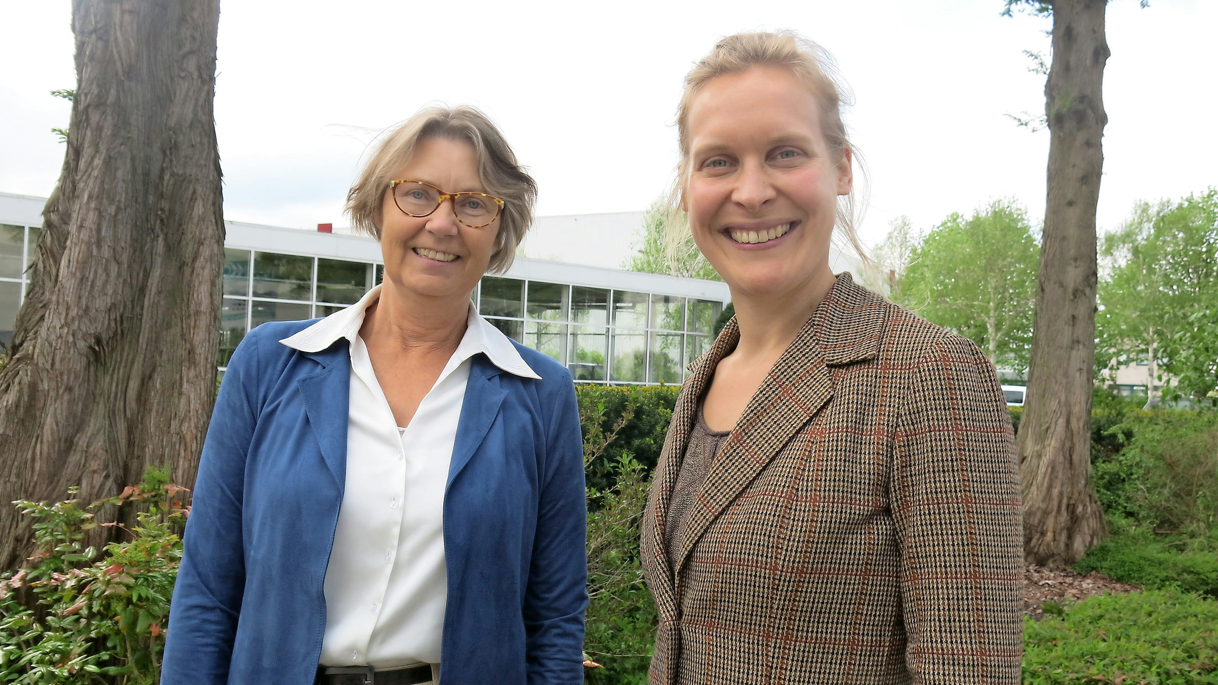 Jos van Straten (l) en Liesbeth Velema.  