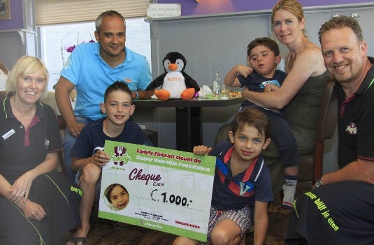 Family Fijnaart steunt Jasper Valentijn Foundation