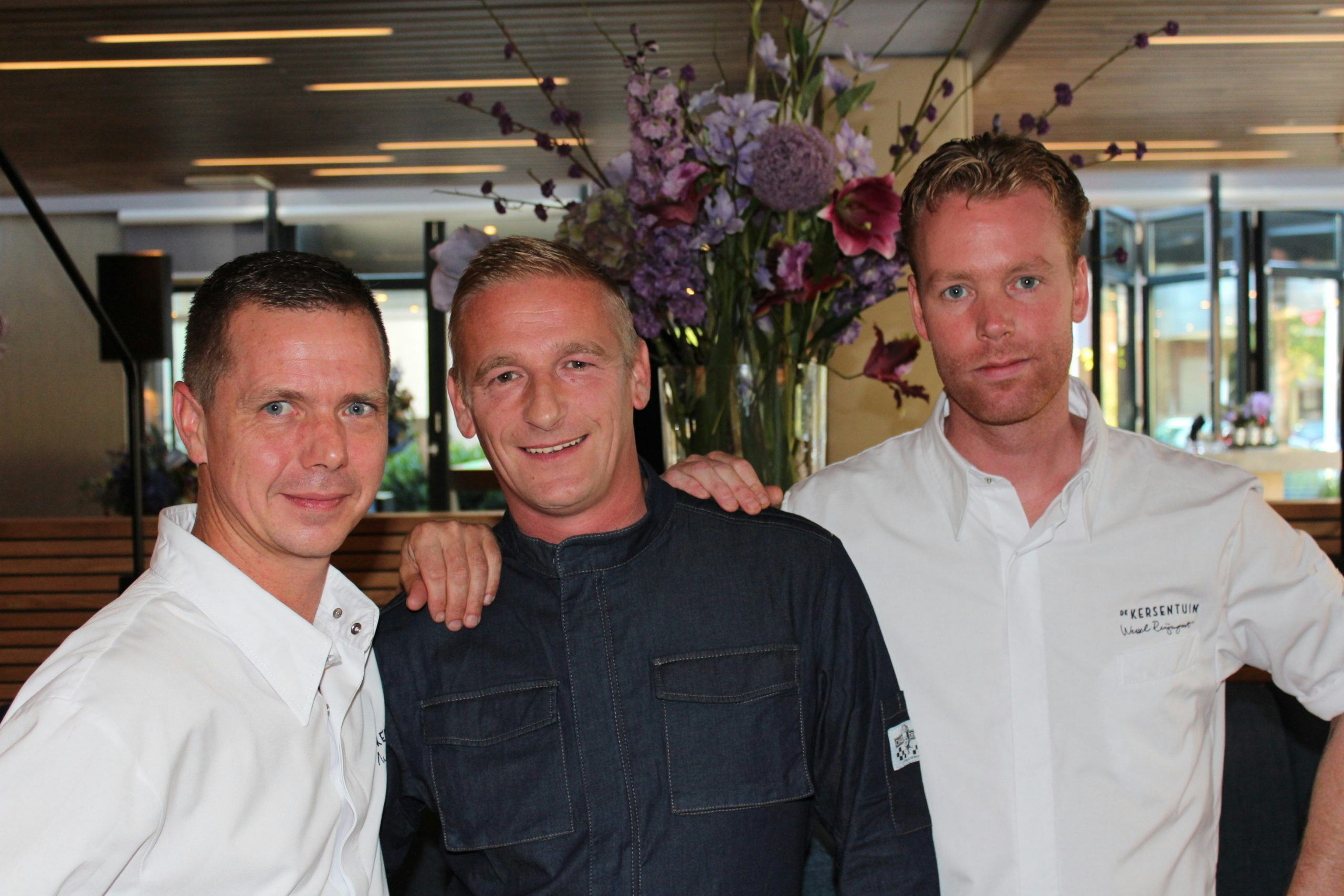 Chefs Michel van Dijk, Stefan van Sprang en Wessel Ruijmgaart.