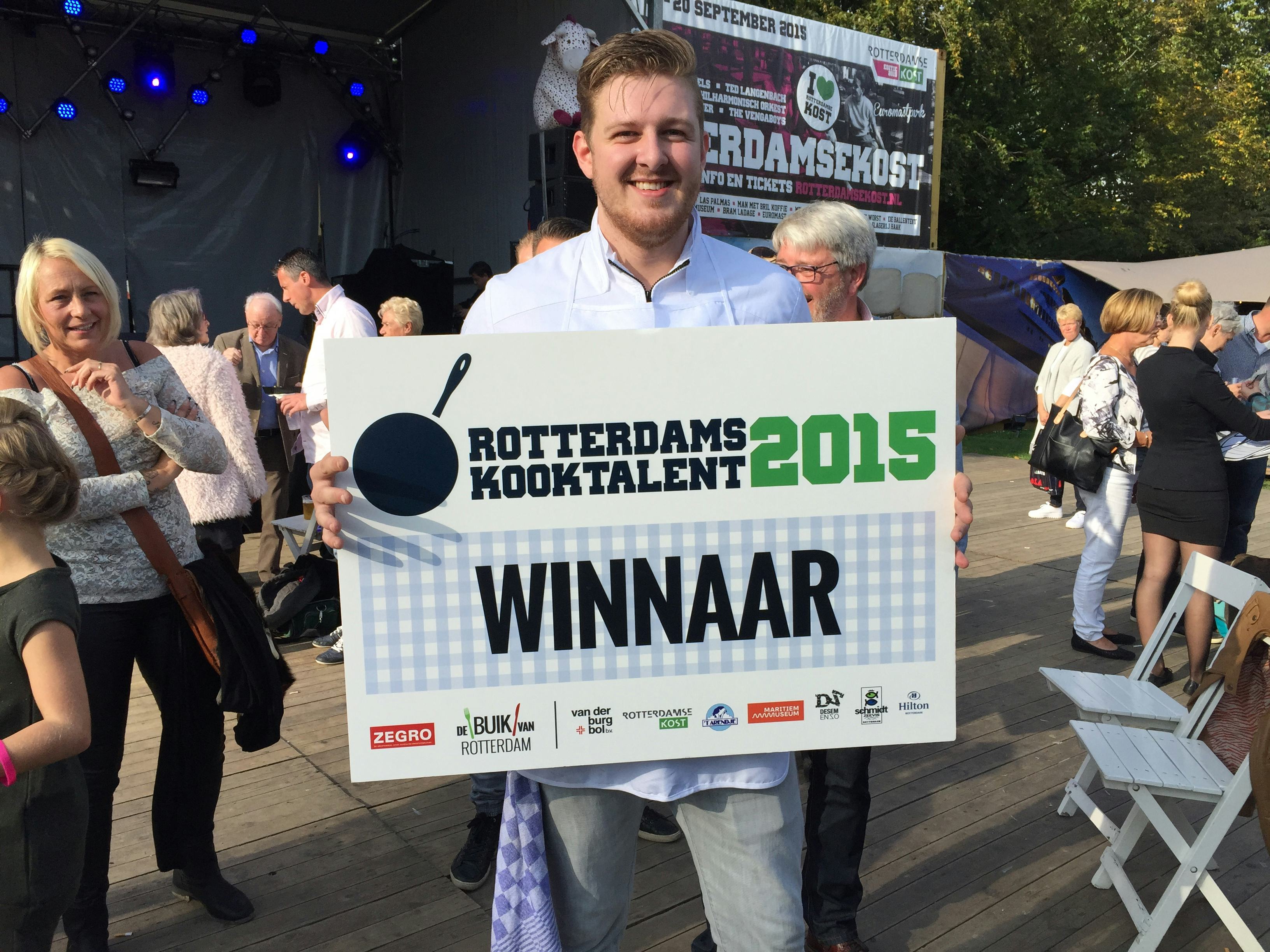 Justin Koopman wint Rotterdams Kooktalent 2015