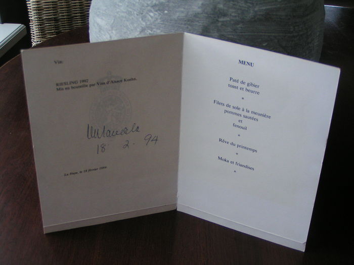 Menukaart Tweede Kamer geveild voor 3.000 euro