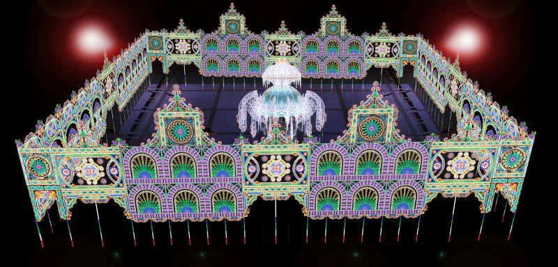 Impressie De Cagna op Stadhuisplein tijdens GLOW '15