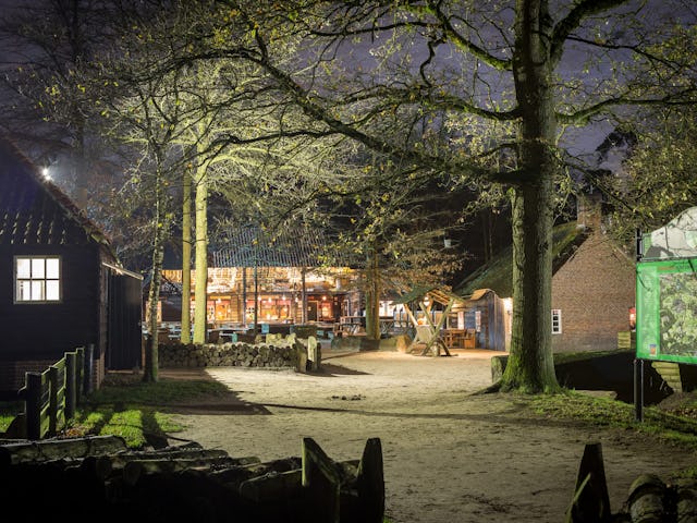 Avondsfeer bij café "In Den Bockenreyder"