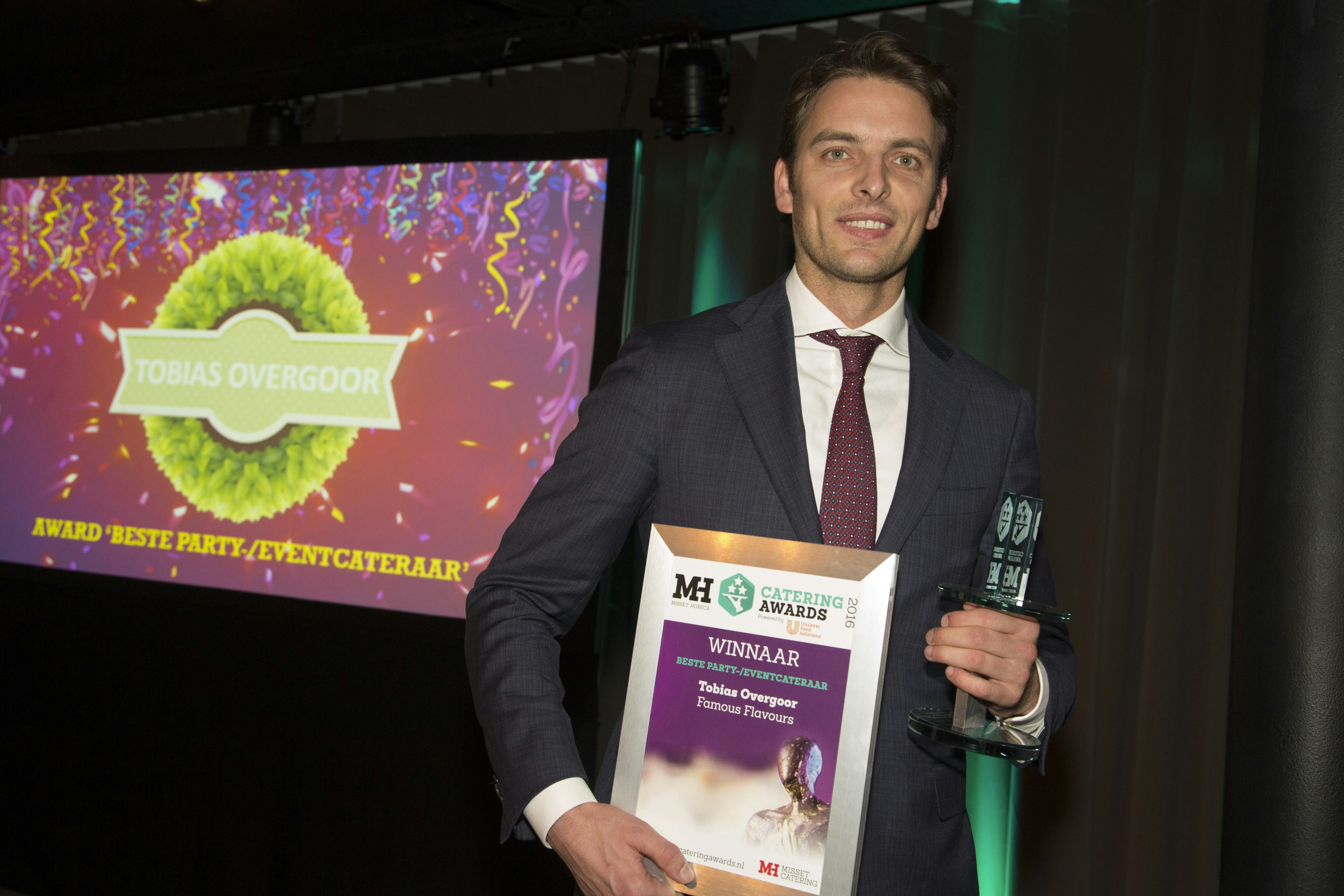 Beste partycateraar is ingetogen blij