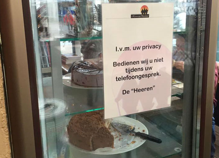 Restaurant Oud-Beijerland helpt om 'privacy' geen bellende gasten