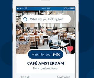 Investering van klein miljoen in nieuwe, Nederlandse restaurant-app