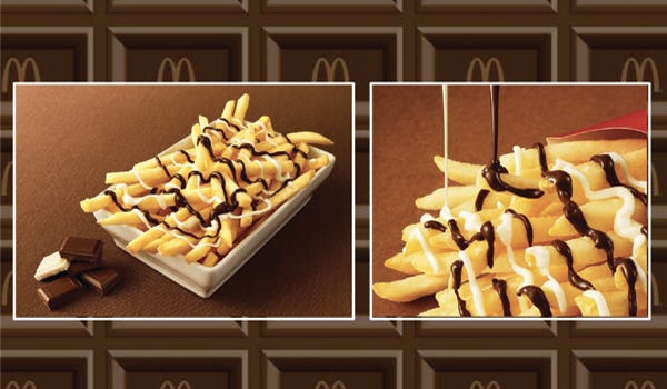 McDonald's Japan: frietje chocoladesaus