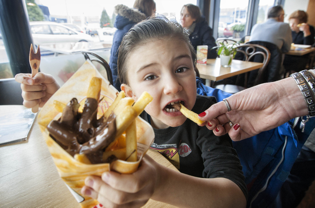 Valentijnssnack in Roermond: frietje Nutella