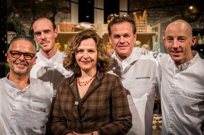 Dutch Cuisine chefs koken diner zonder zout, suiker en vet