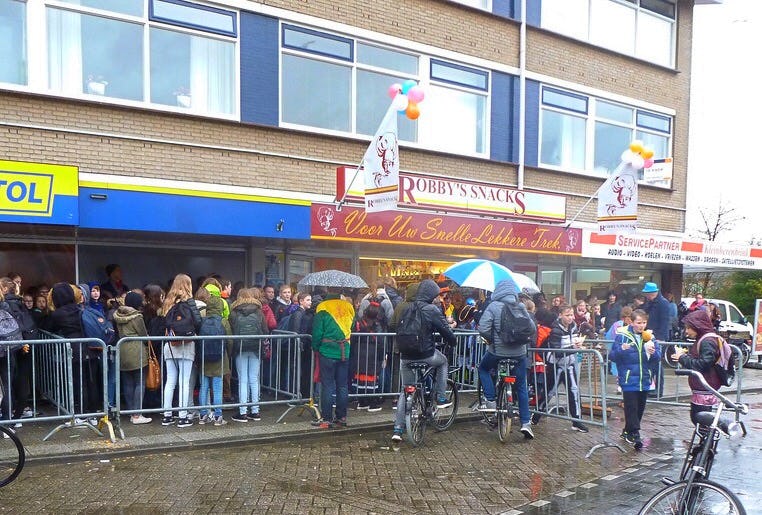 Dranghekken bij Robby's Snacks Raalte