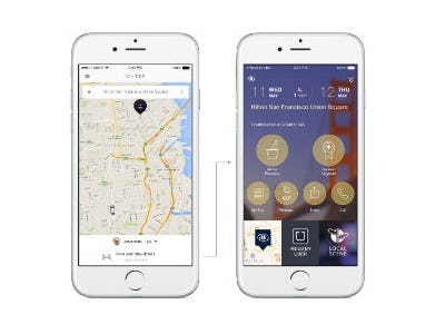 Hilton en Uber integreren apps