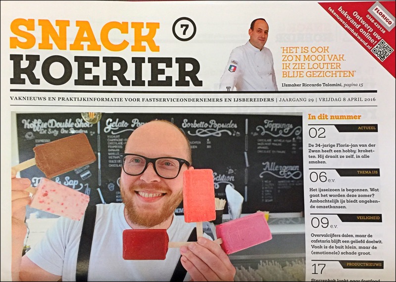 Zo zag Snackkoerier er tot nu toe uit. 