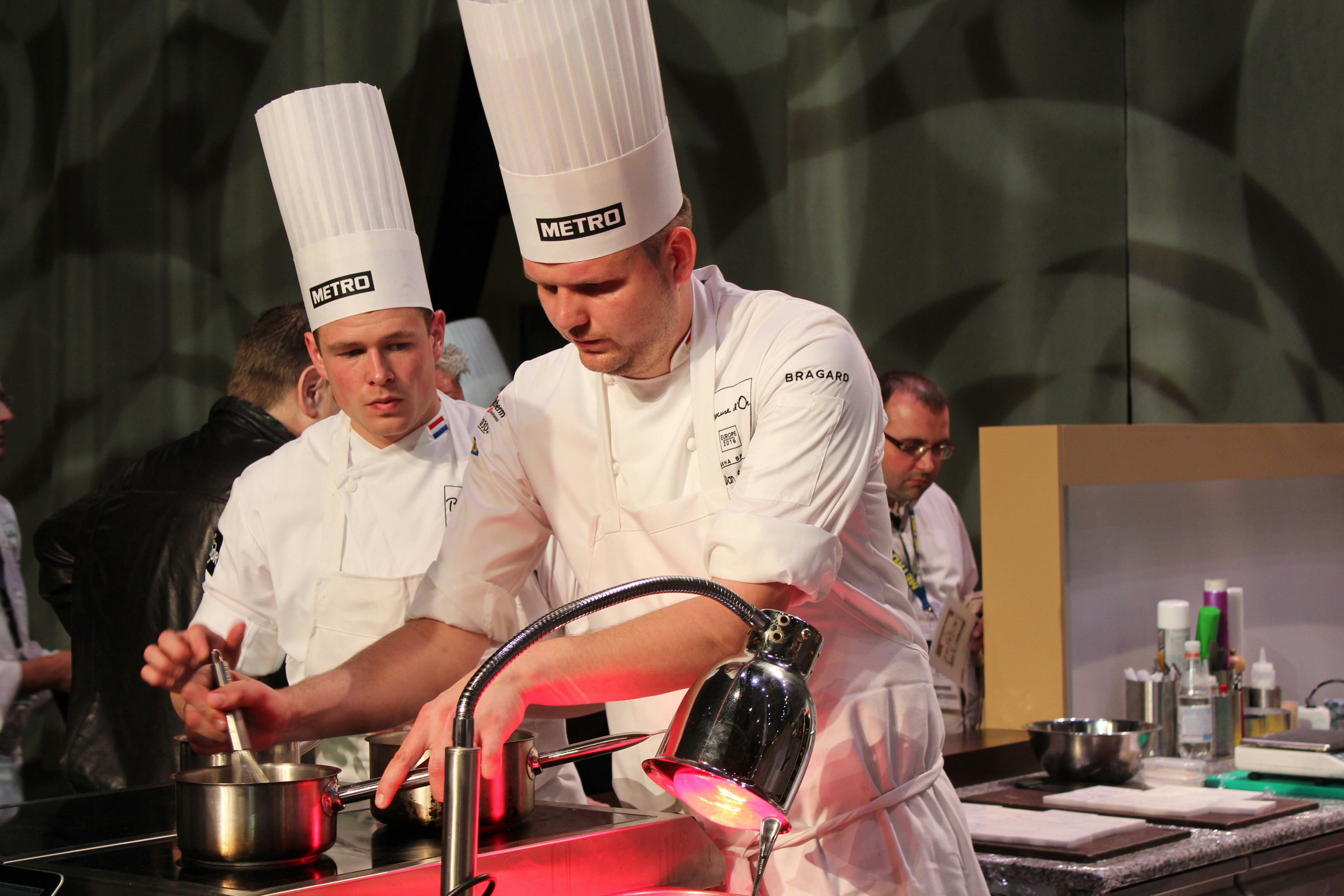 Sander Verhaaf en Jan Smink in actie. 