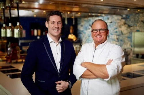 Restaurant manager Rick Bakker en executive chef Edwin van den Heijkant.