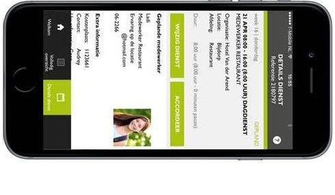 Online uitzendbureau lanceert app voor horeca