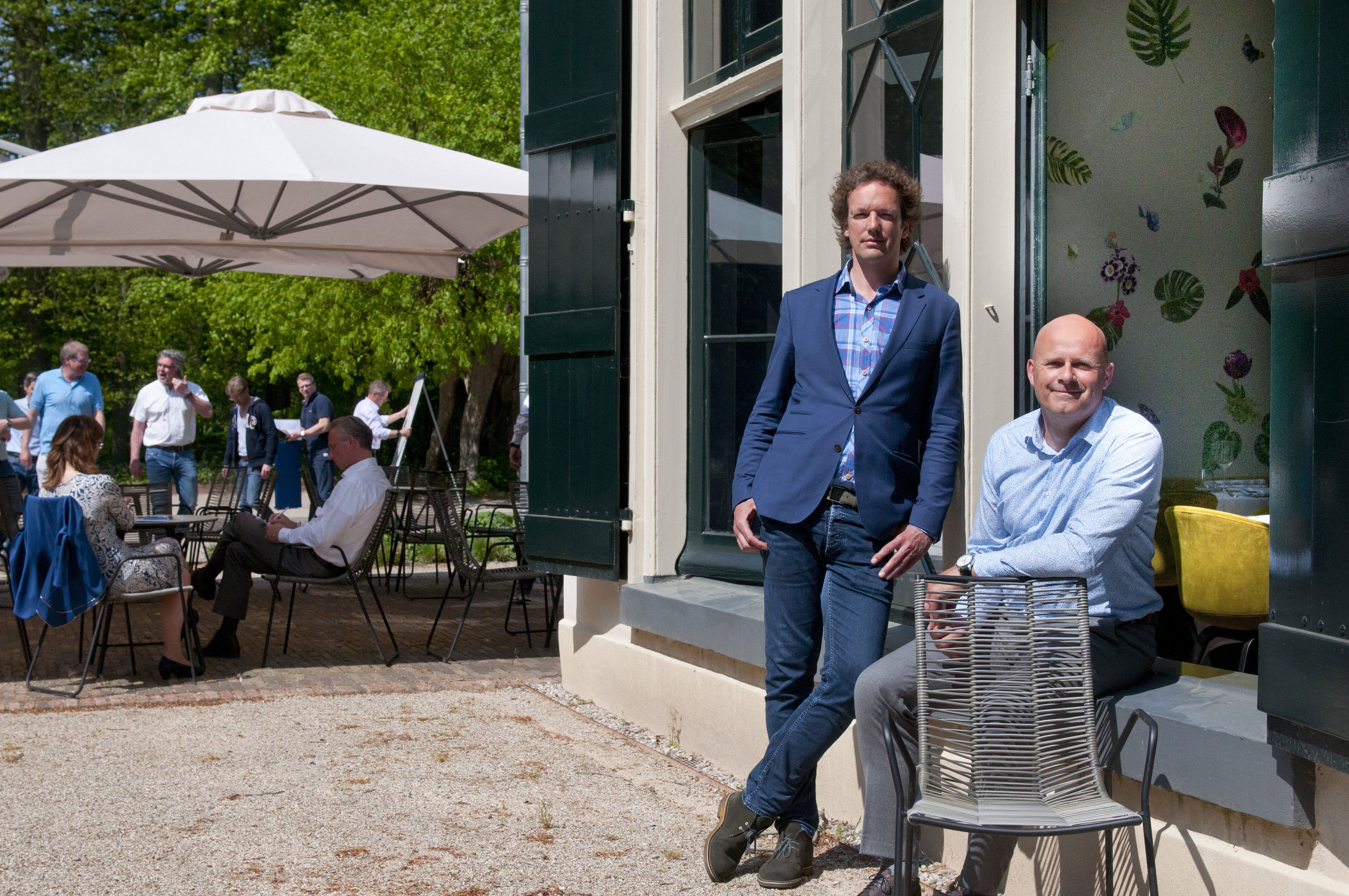 Martijn Lindhout (l) en Hans de Vries.