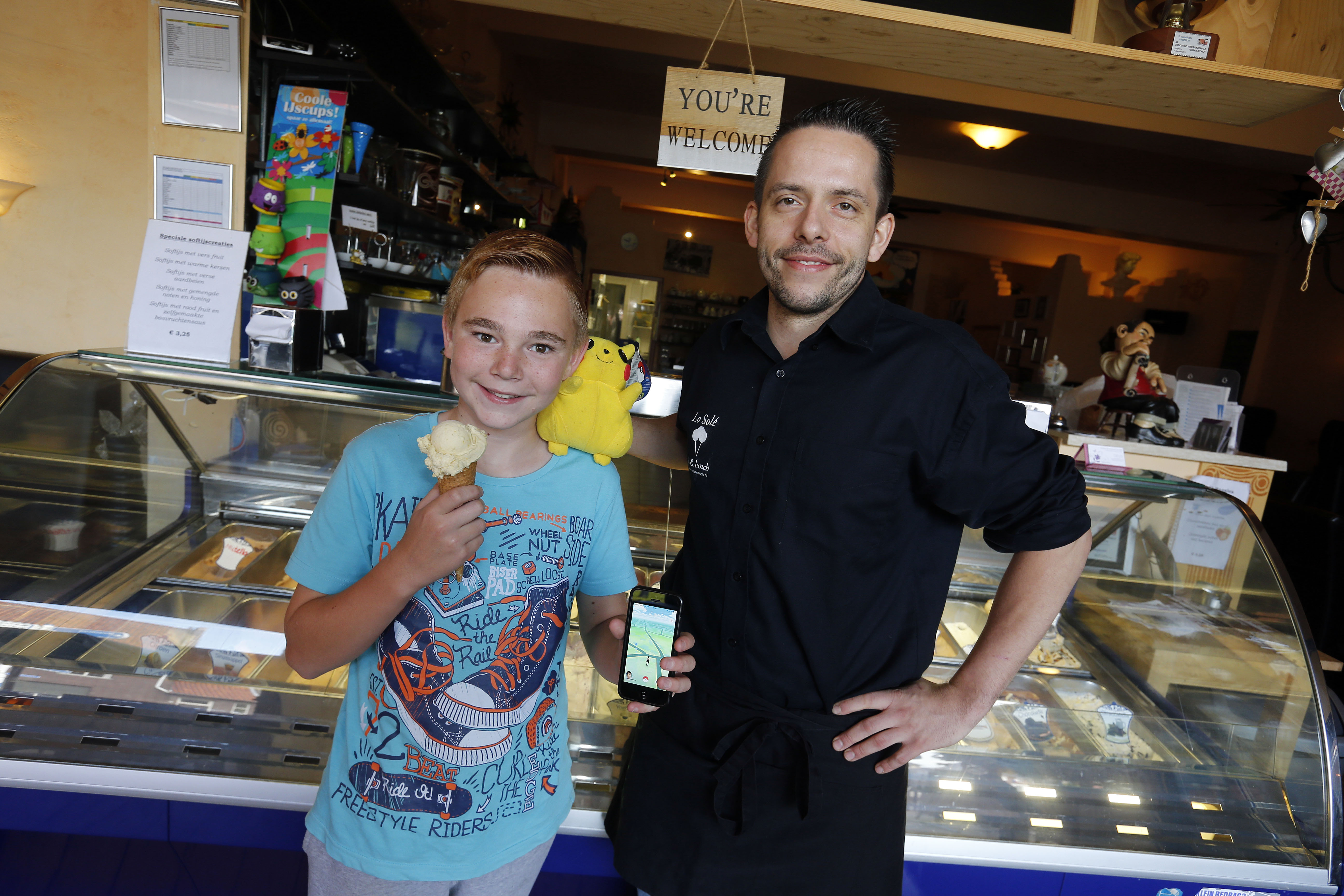 Pokémon Go lokaas voor cafetaria's