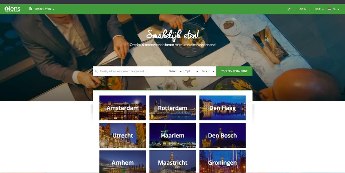 Nieuwe veelbesproken site Iens live