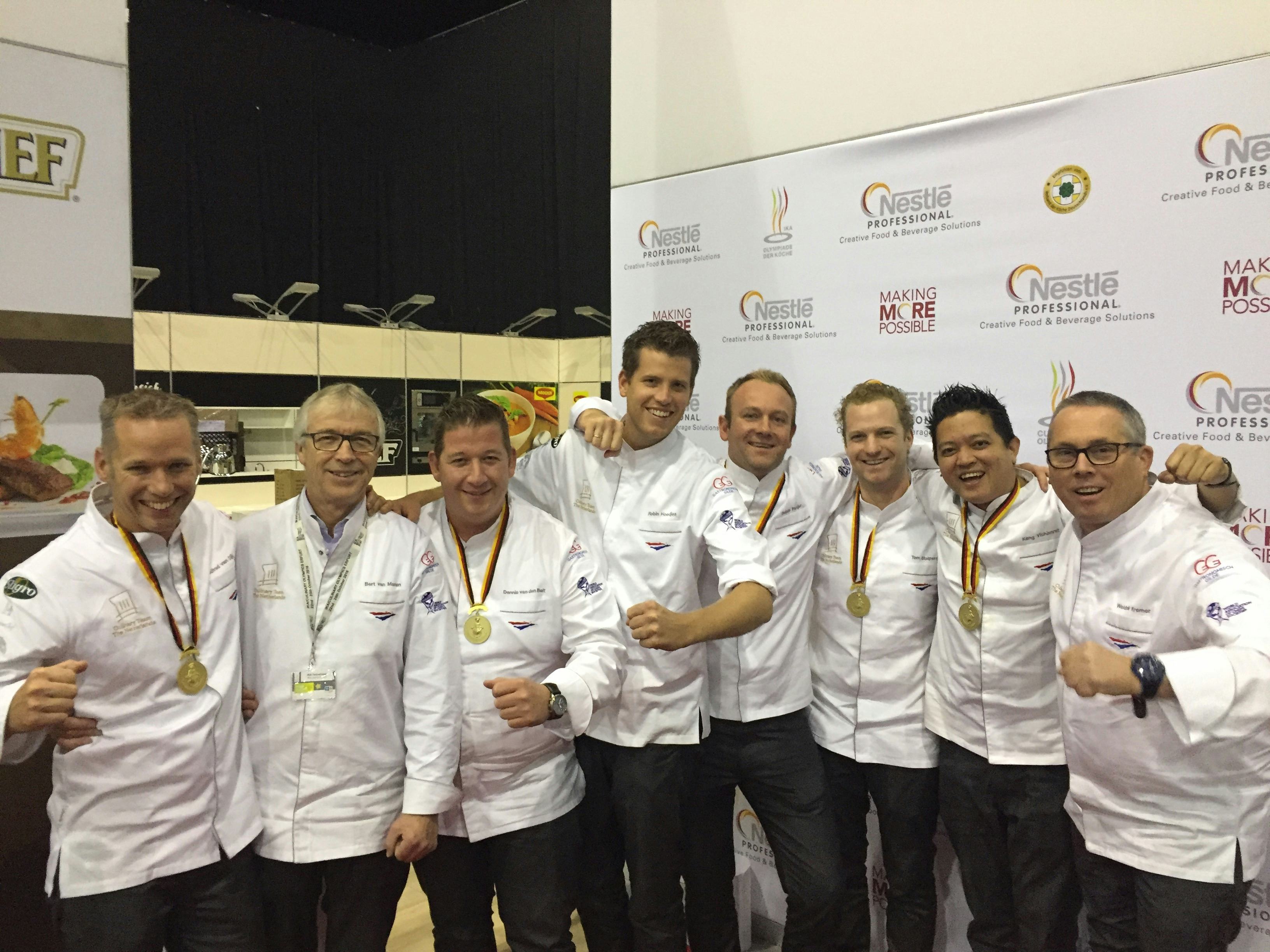 Goud voor Culinary Team The Netherlands