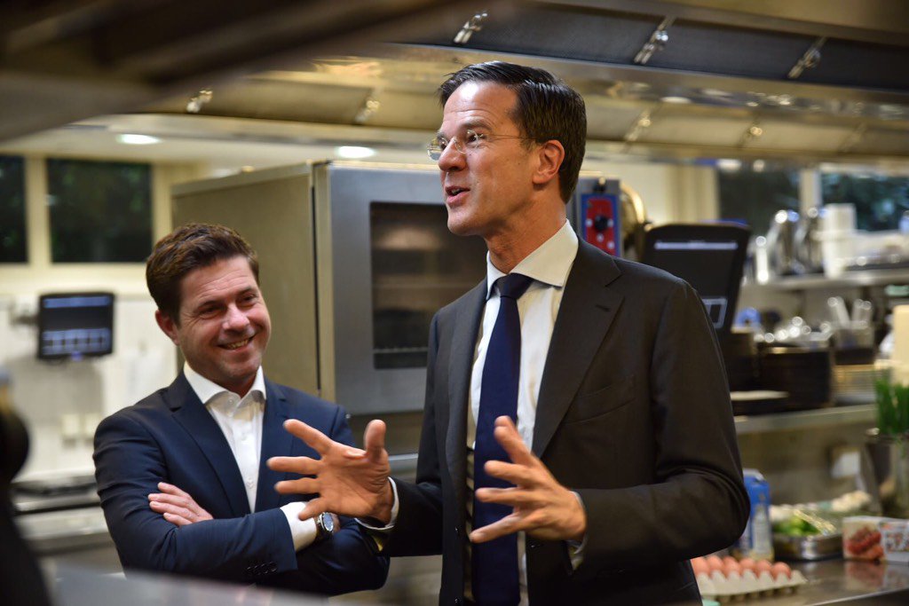 Minister-president Rutte bezoekt Central Park in Voorburg