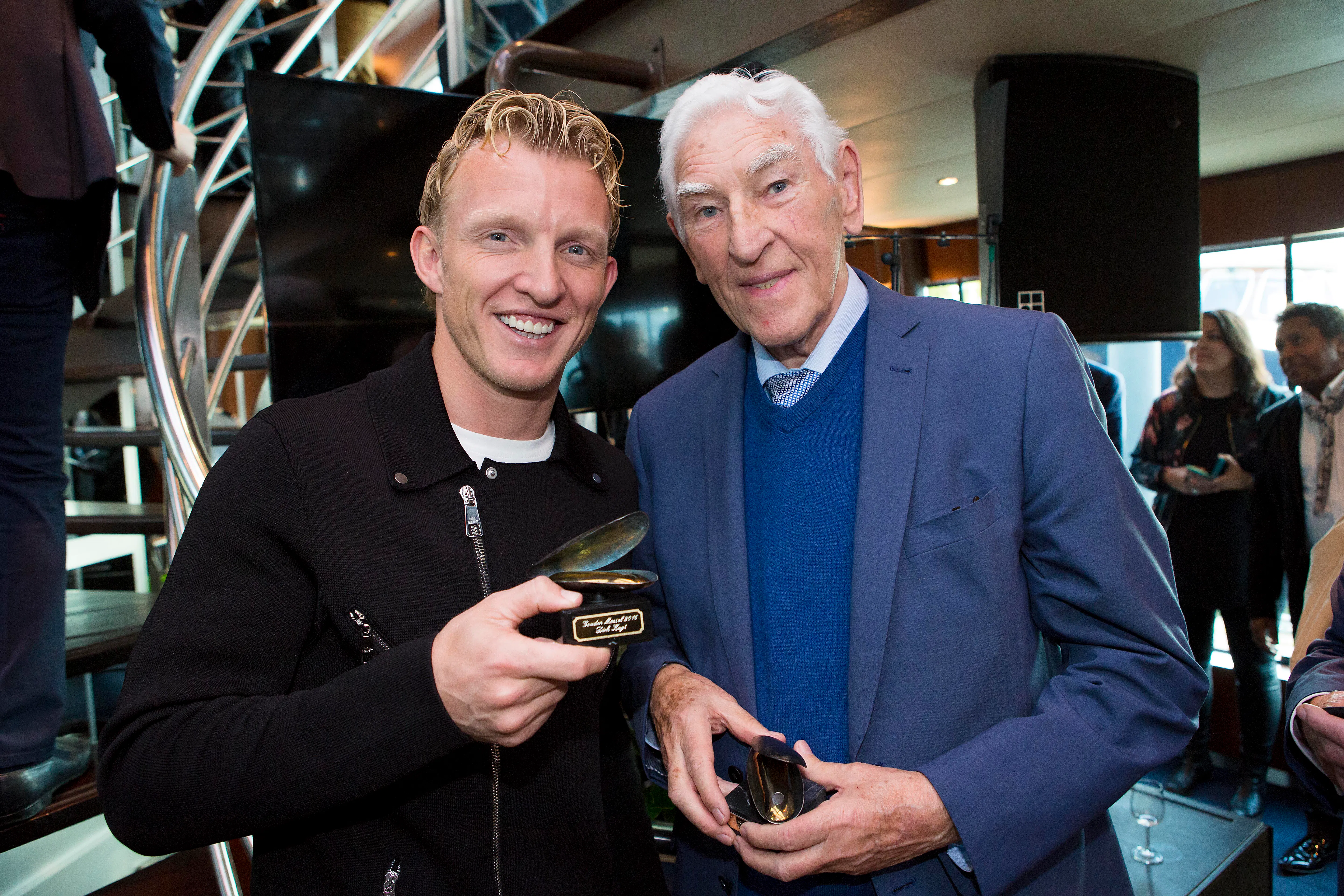 Dirk Kuyt (l) en Willem van 't Wout.