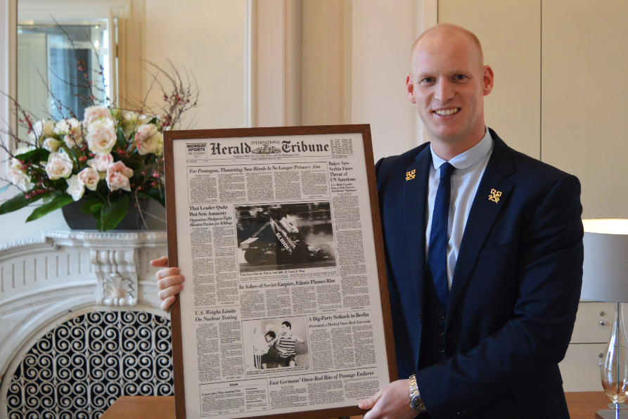 New York Times Award voor conciërge Waldorf Astoria Amsterdam