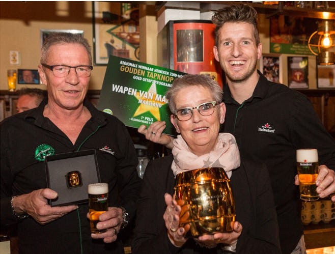 Gouden Fust en Tapknop voor 't Wapen van Maeslant