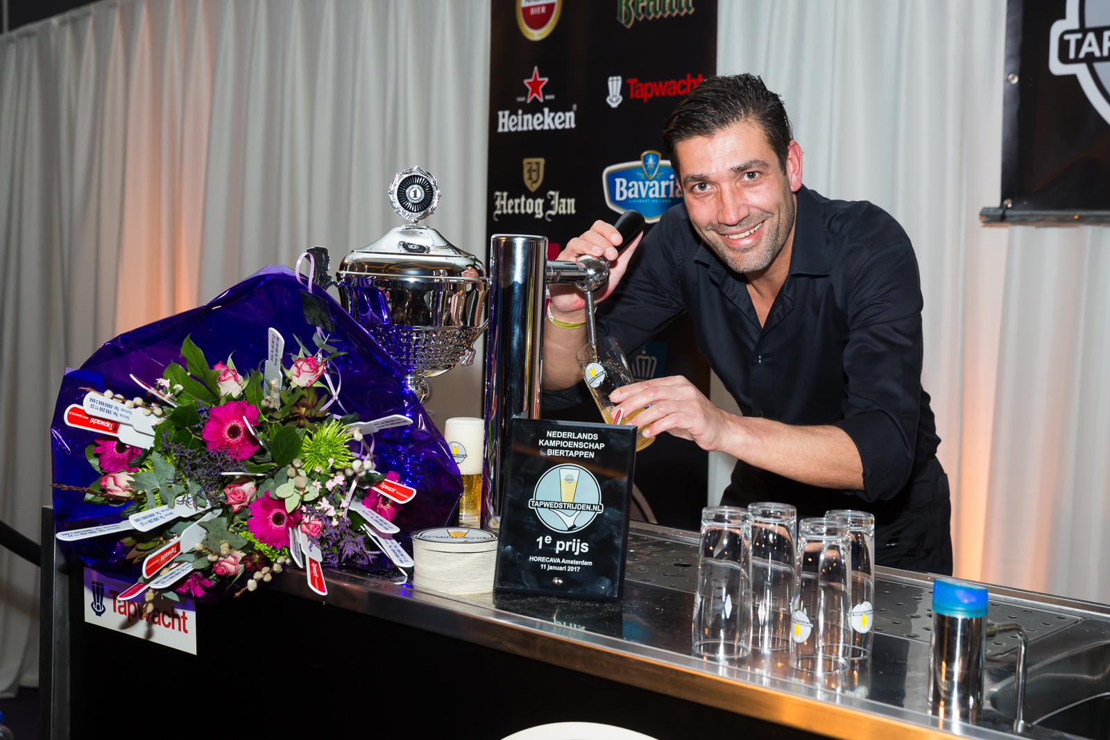 Raymond Hardy wint NK Tapwedstrijden op Horecava