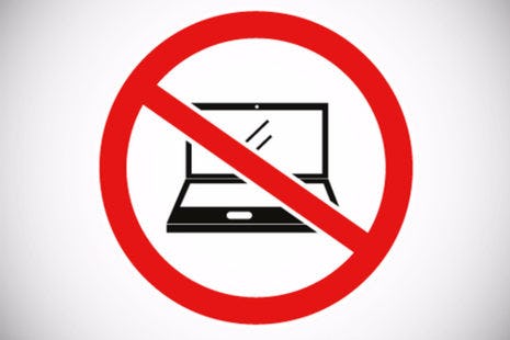 Laptopverbod