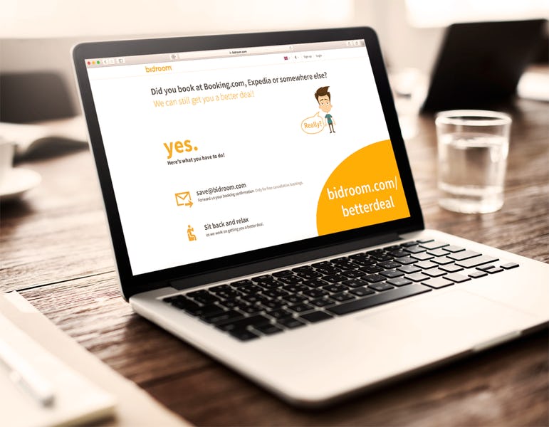 Bookingsplatform Bidroom: boekingen elders kapen met betere deal