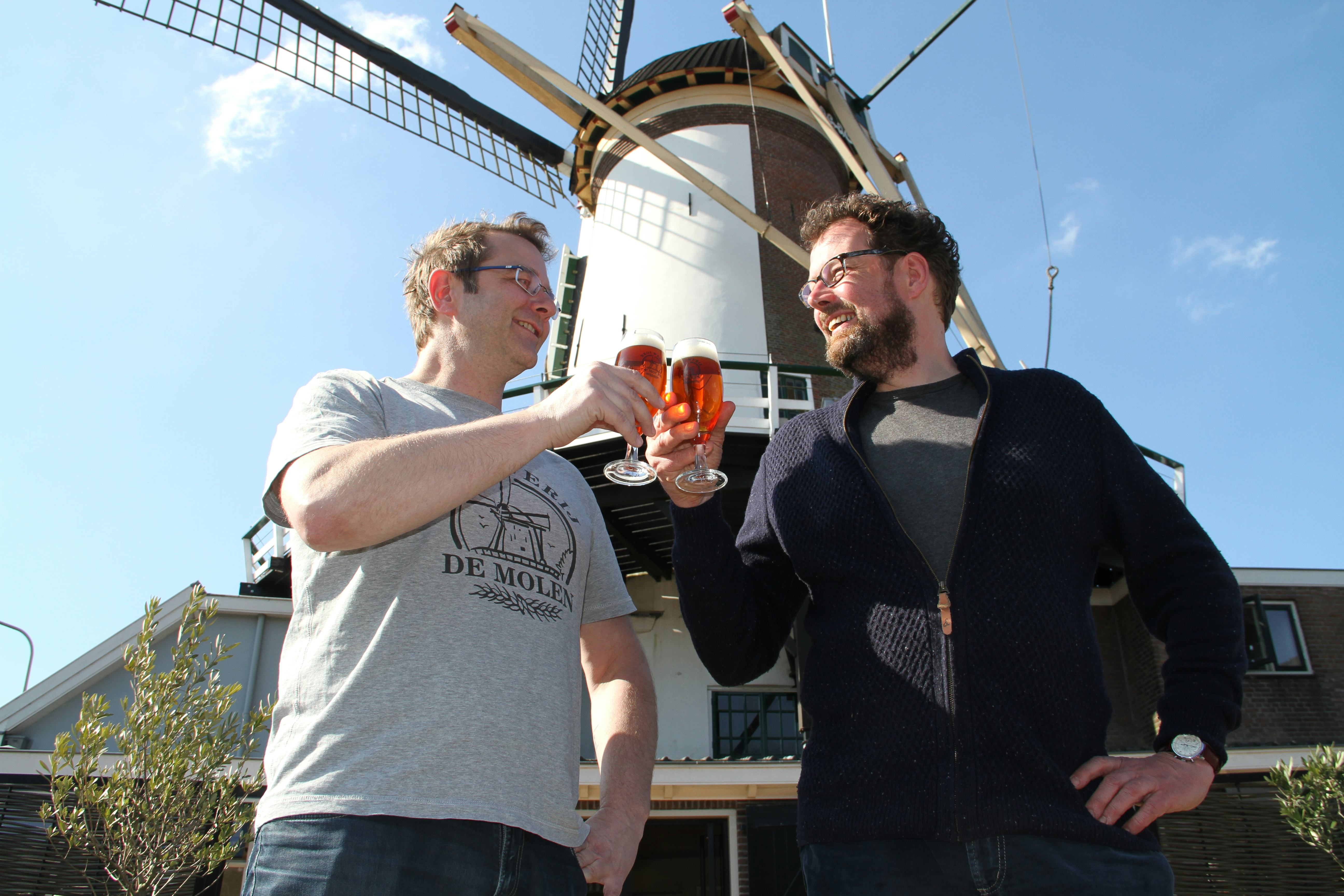 John Brus (links) en Menno Olivier van Brouwerij de Molen.
(C) Biermagazine