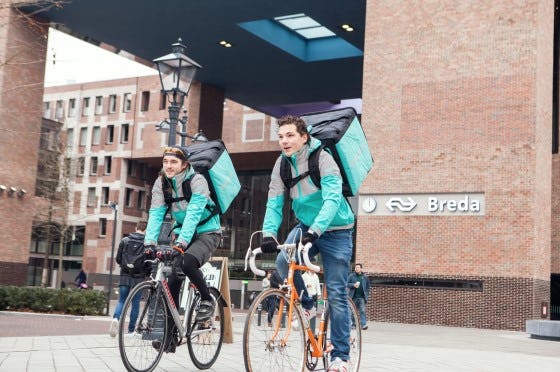 Deliveroo breidt uit naar Breda: tiende stad in Nederland