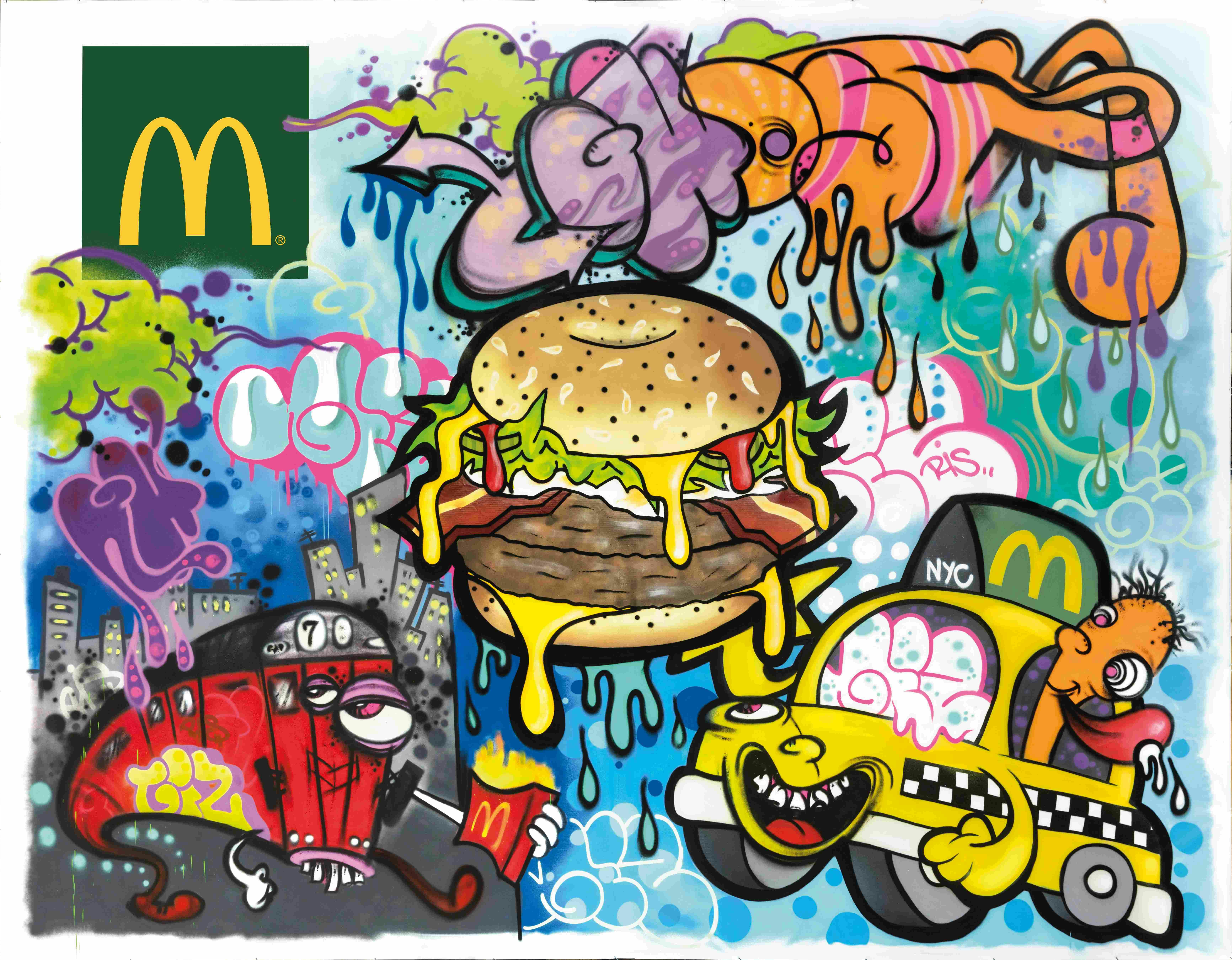 McDonald's haalt beroemd street art collectief naar Nederland